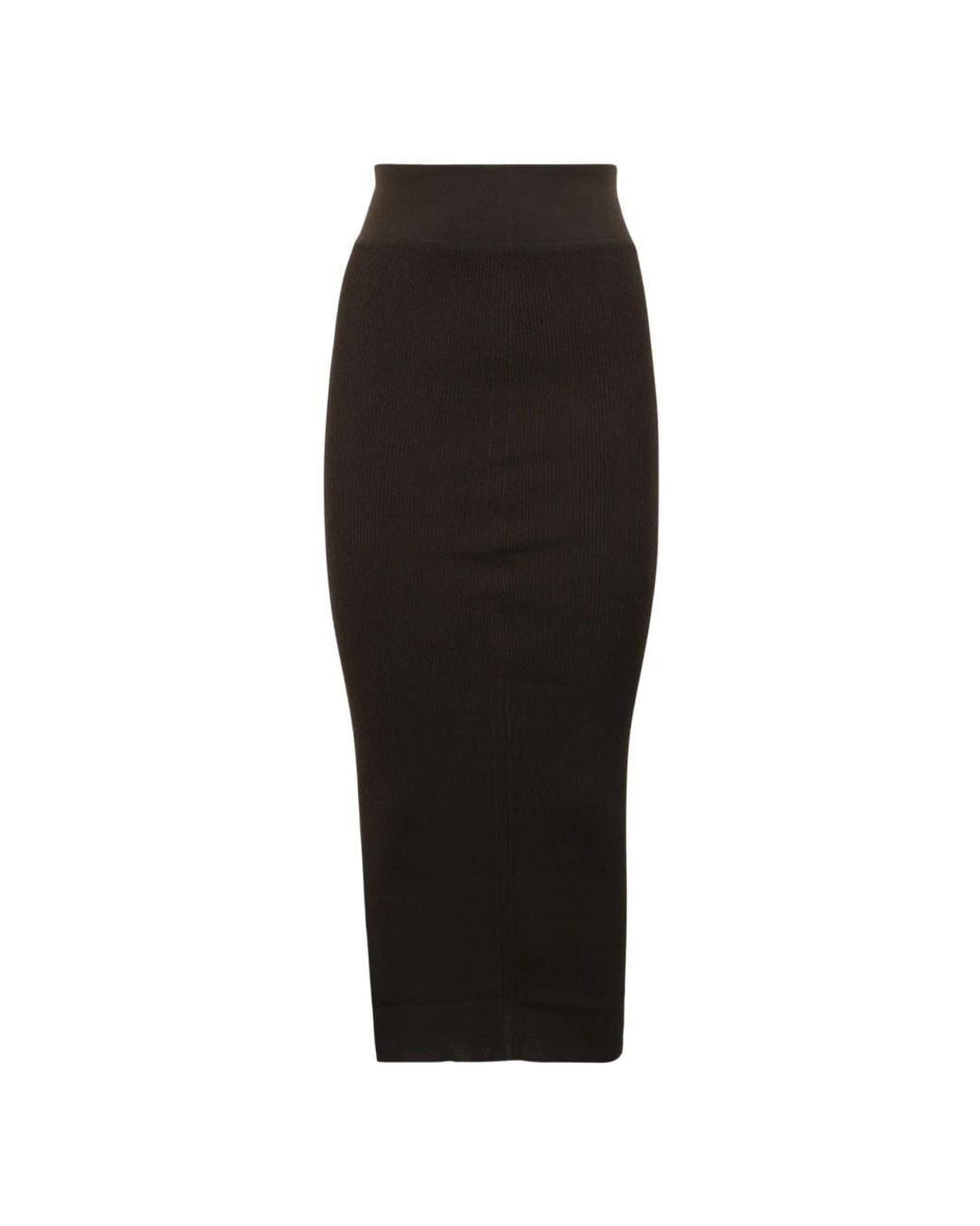 Rick Owens Black Midi Skirts
