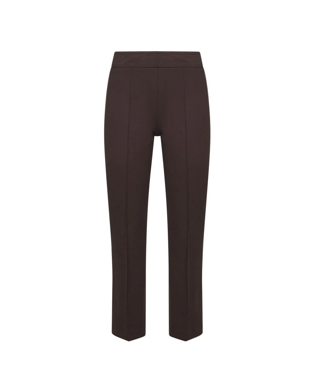 Blanca Vita Brown Cropped Trousers