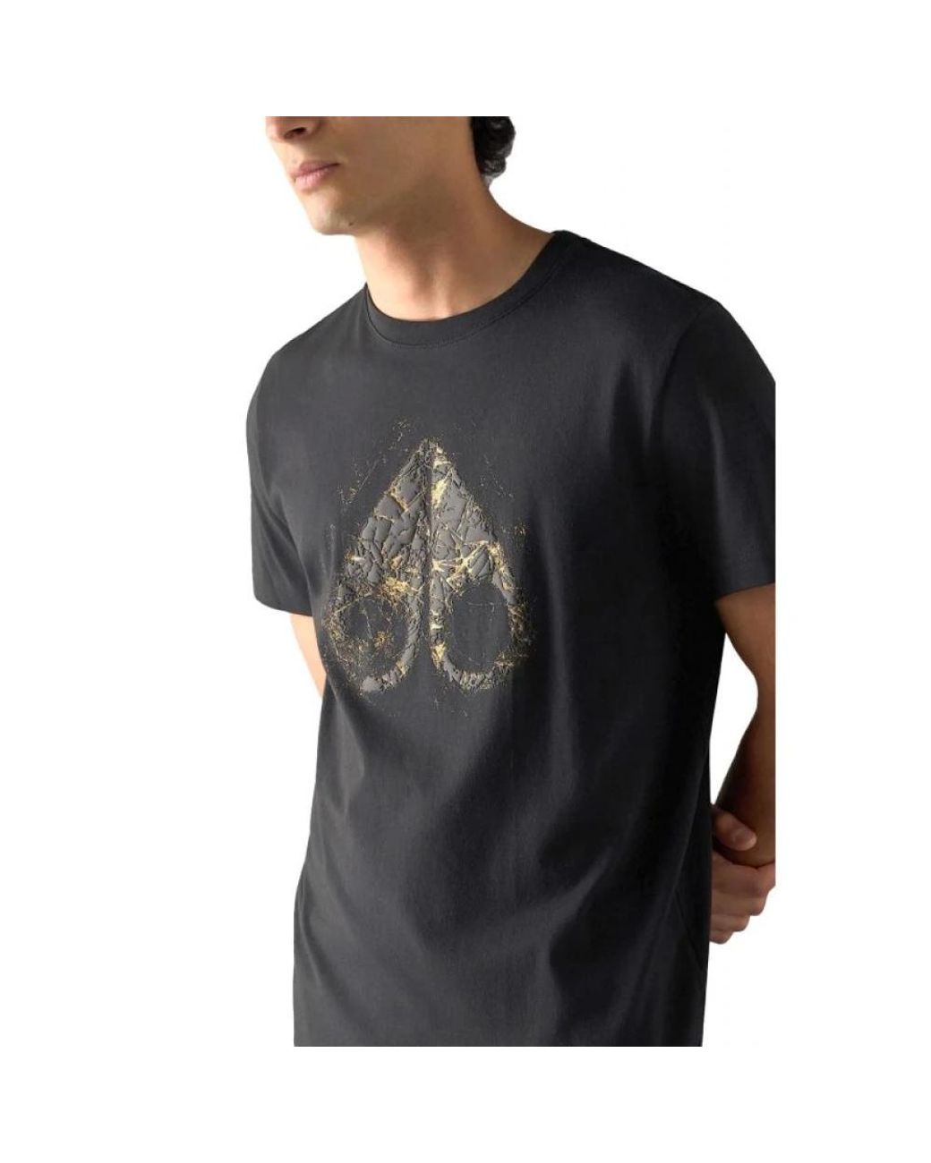 T-Shirts Moose Knuckles de hombre de color Black