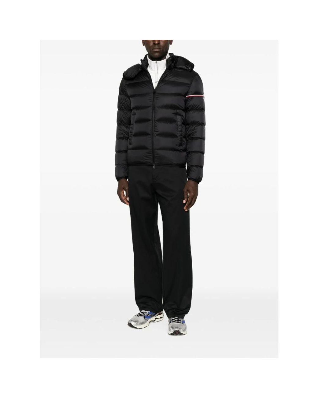 Moncler Black Straight Trousers for men