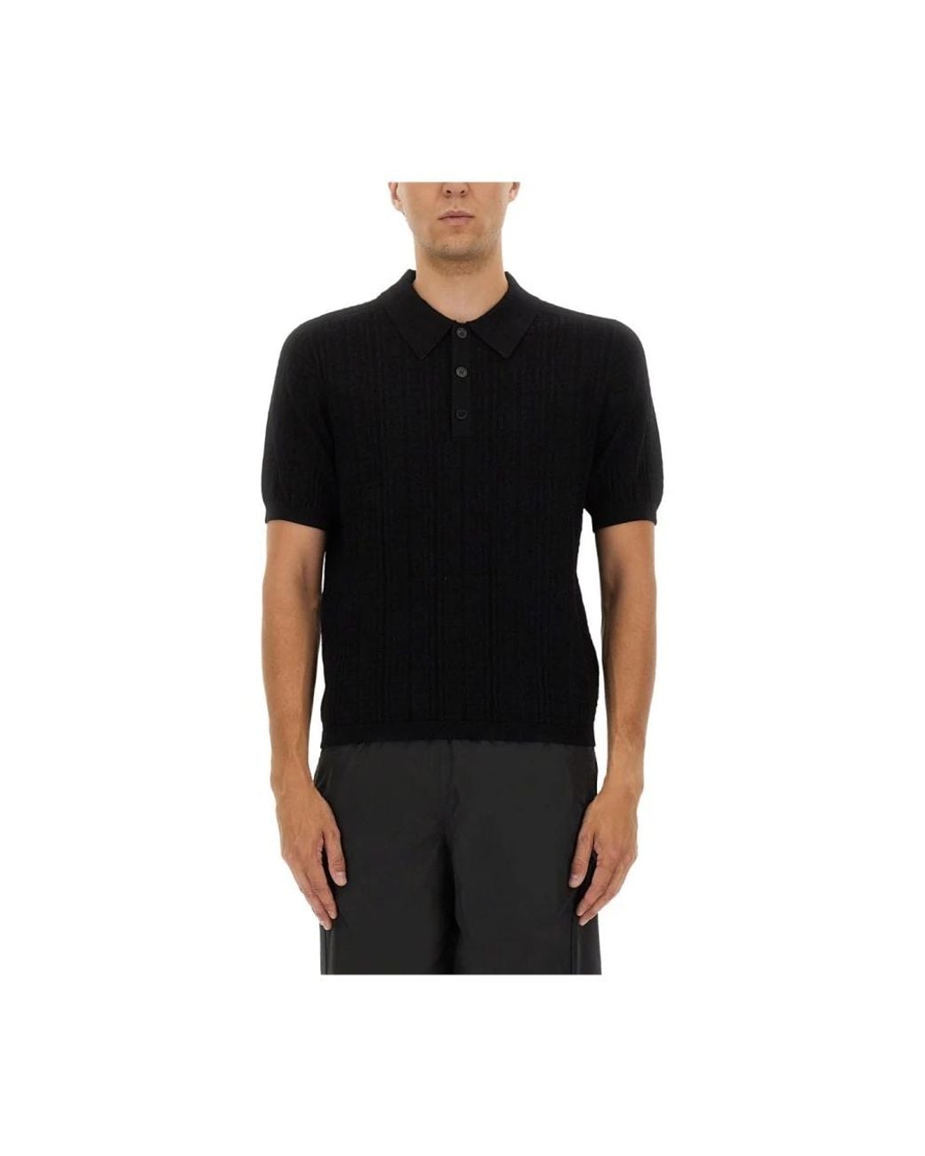 Balmain Black Polo Shirts for men
