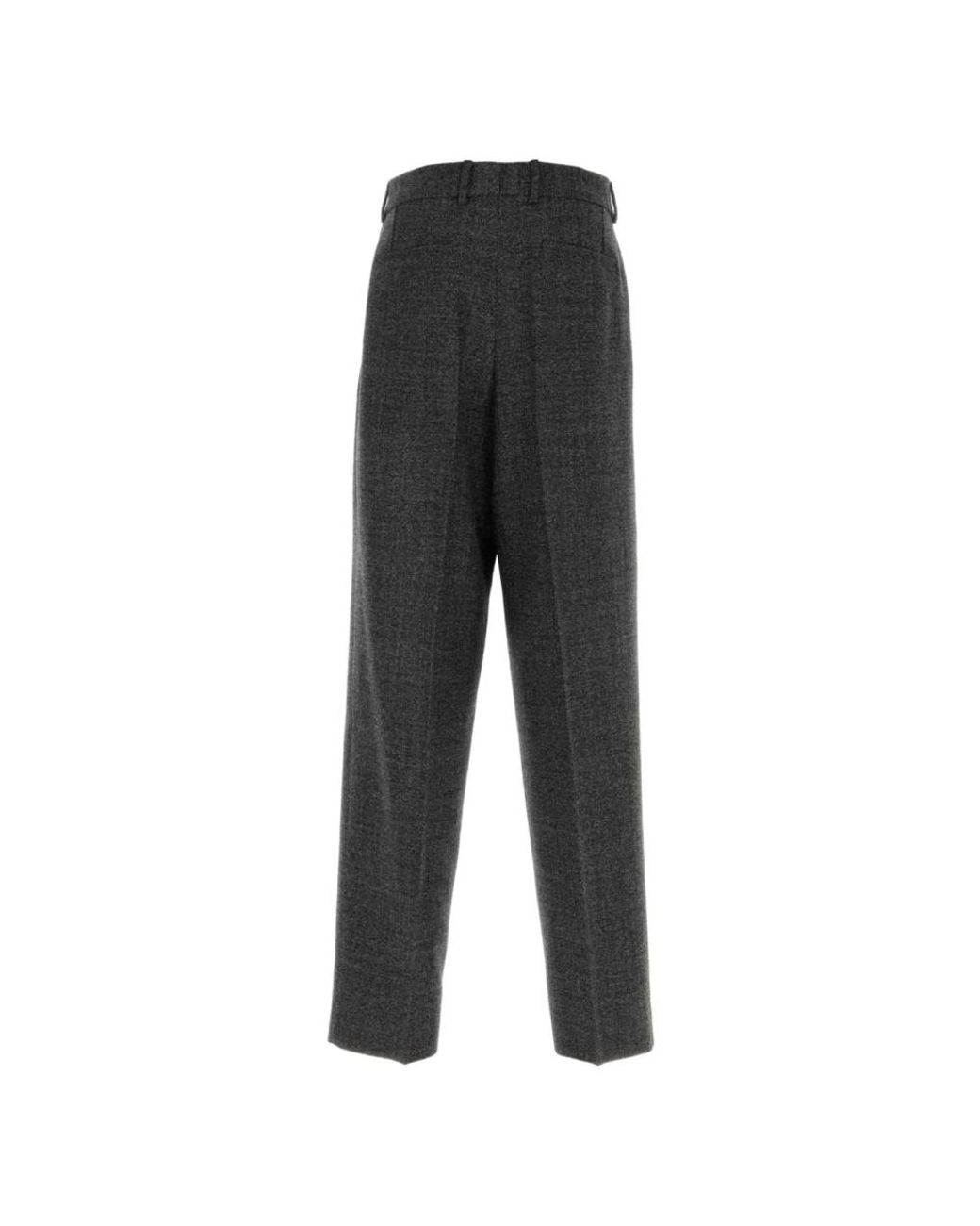 Dolce & Gabbana Gray Straight Trousers for men