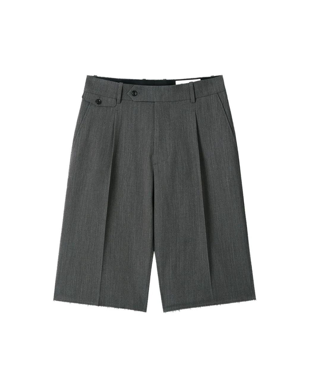 TONYWACK Gray Long Shorts for men