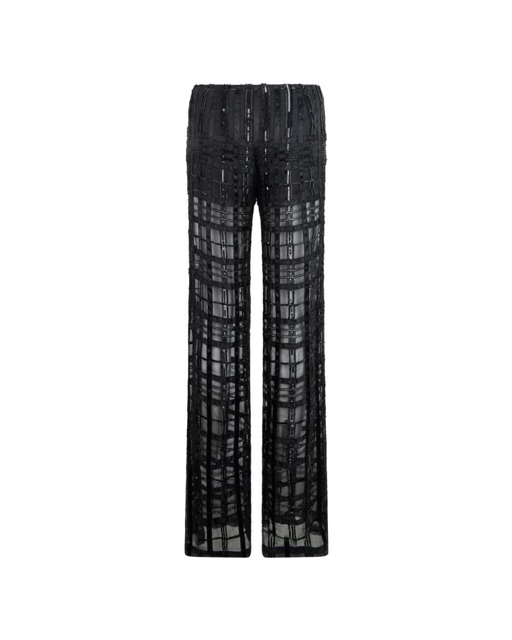Alberta Ferretti Black Wide Trousers