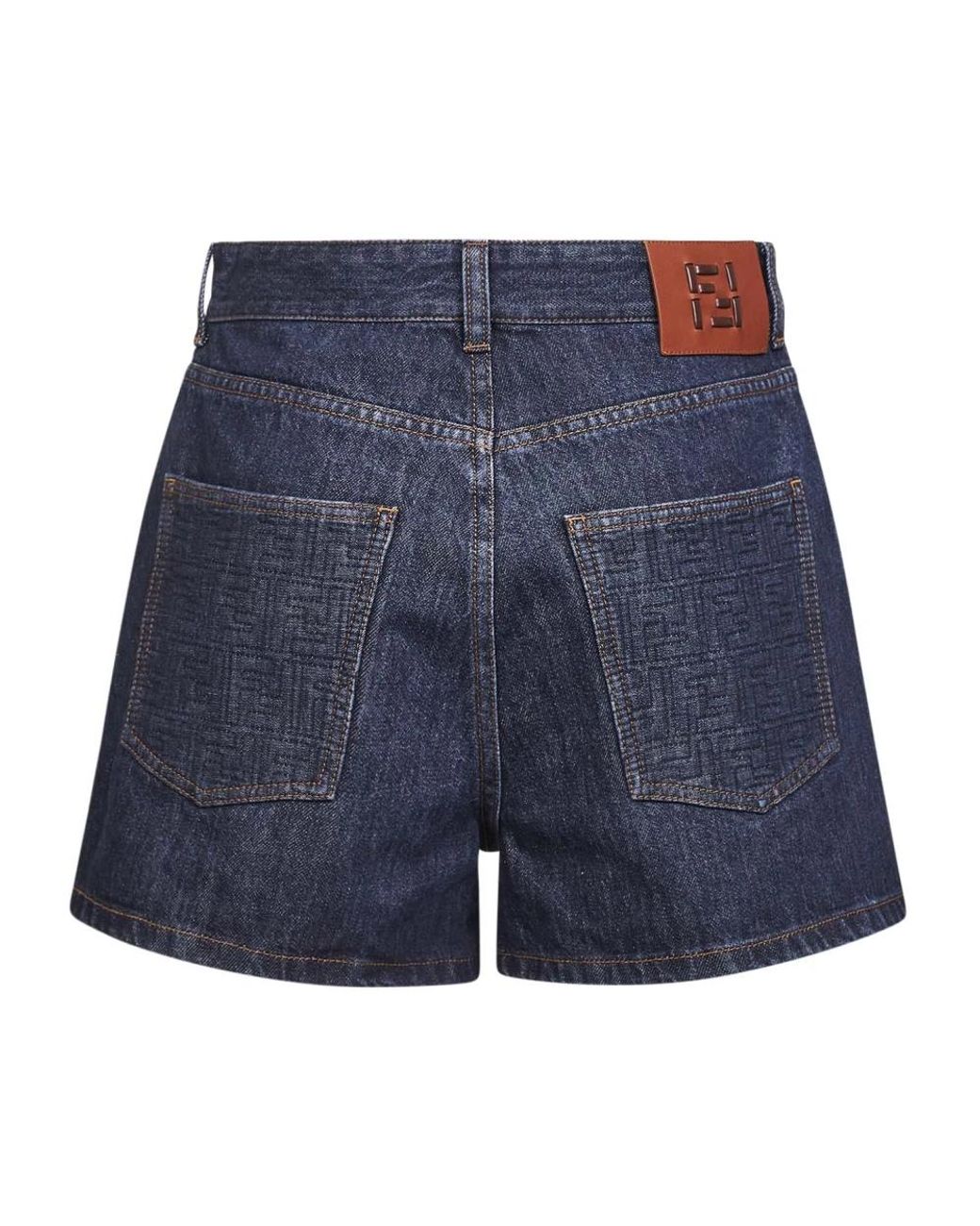 Fendi Blue Denim Shorts