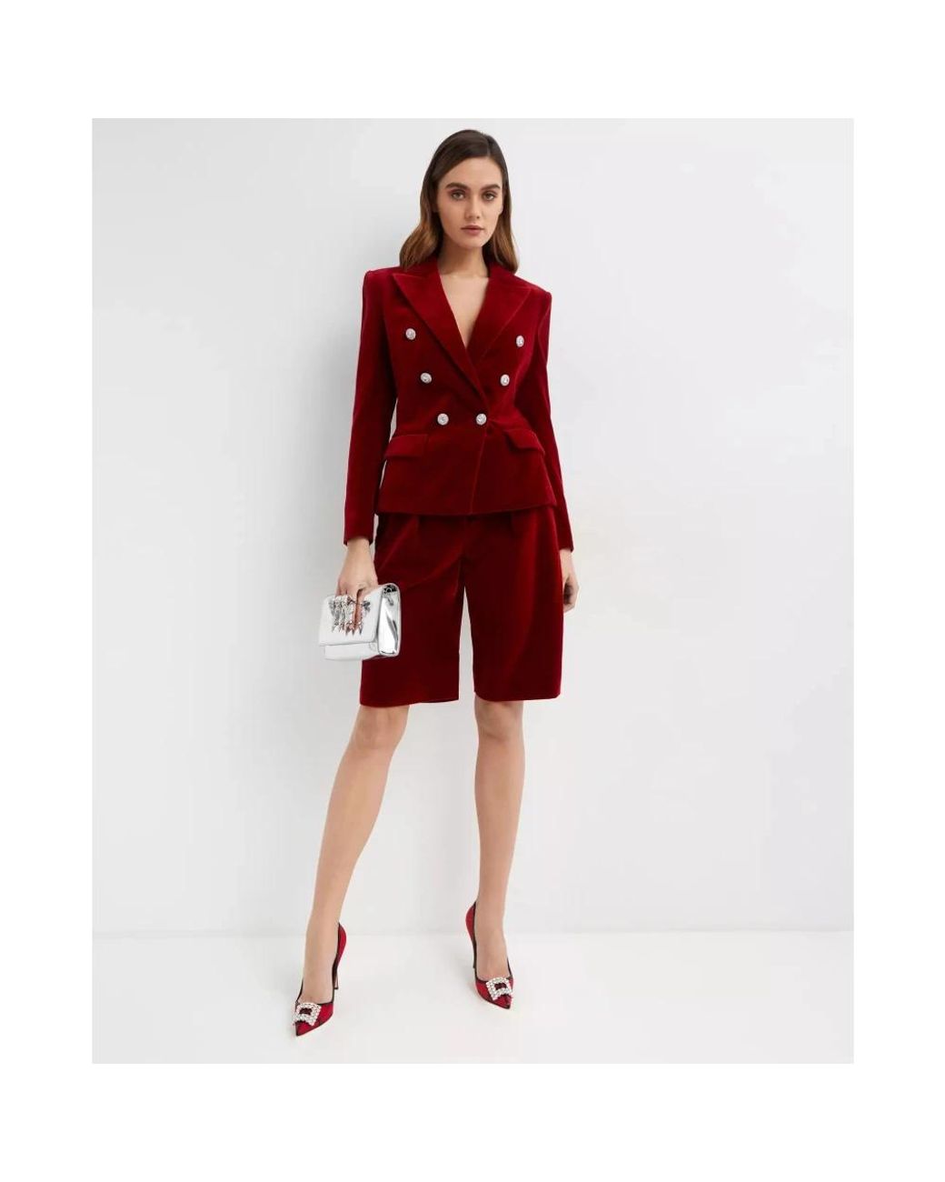 Alexandre Vauthier Red Casual Shorts
