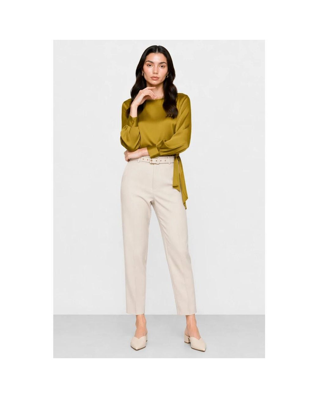 Kocca Natural Slim-Fit Trousers