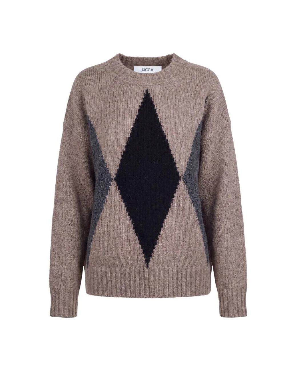 Jucca Gray Round-Neck Knitwear