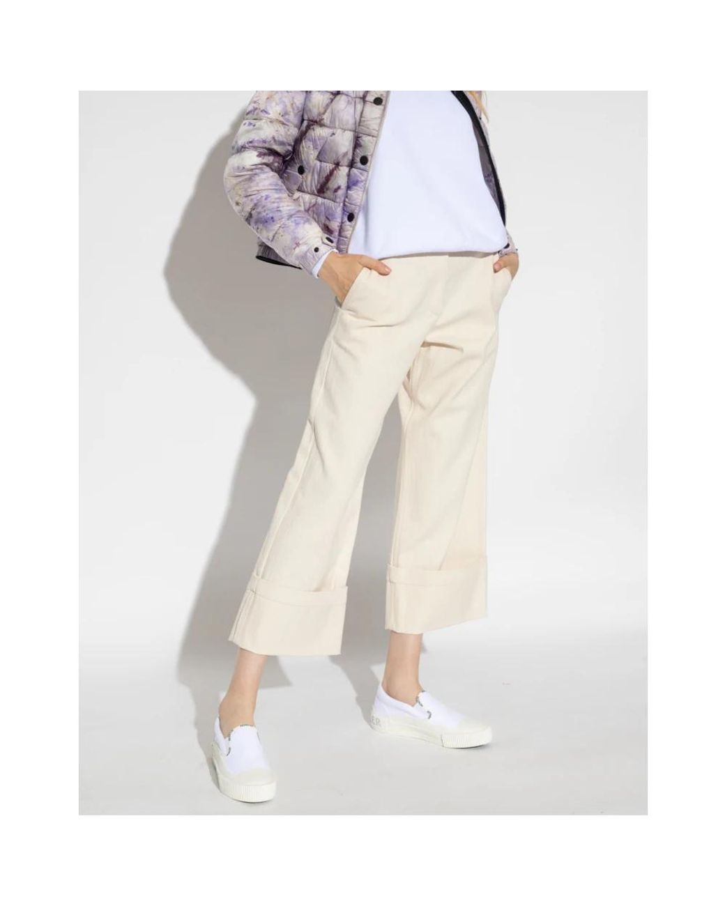 Moncler Natural Wide Trousers