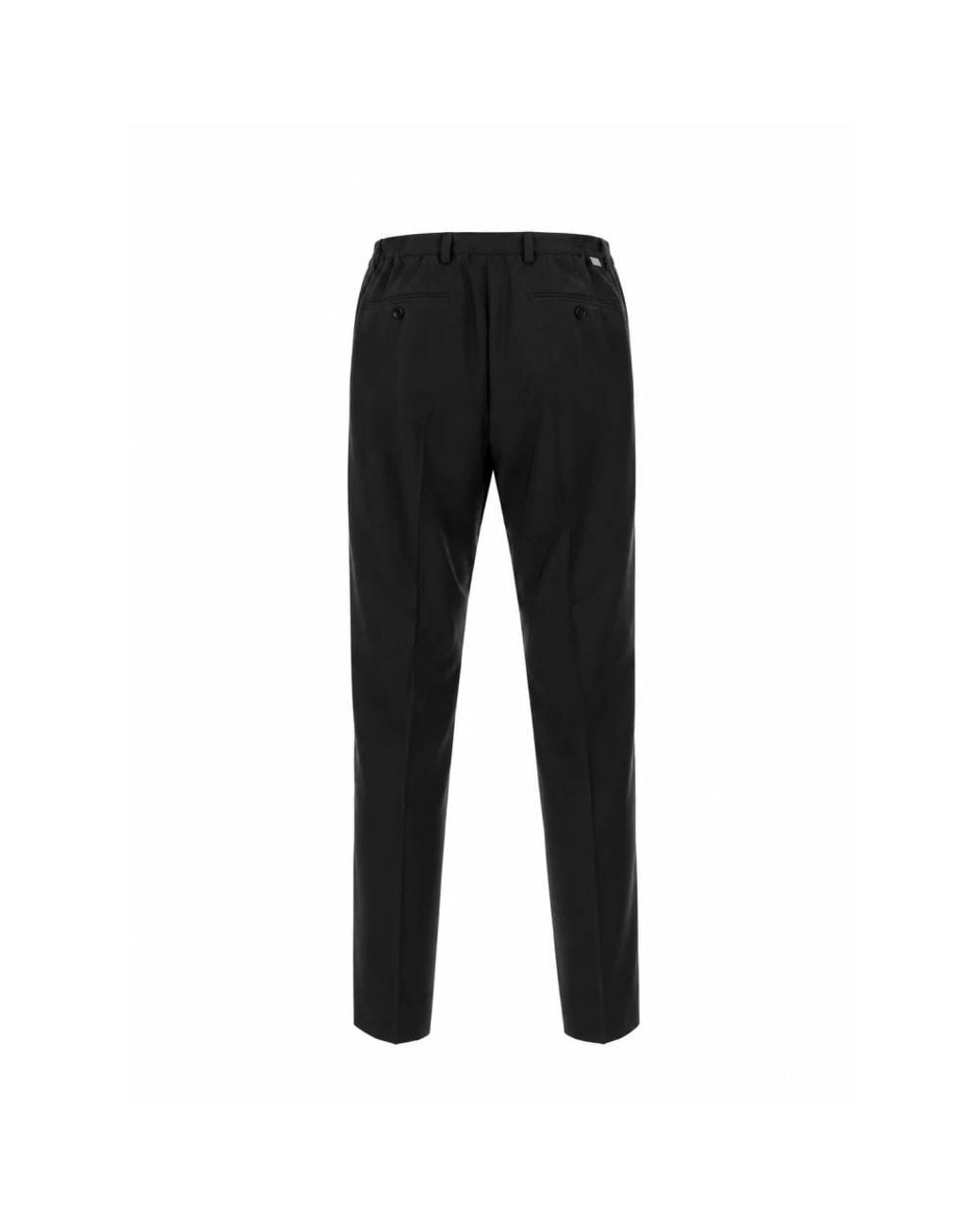 Low Brand Black Suit Trousers for men