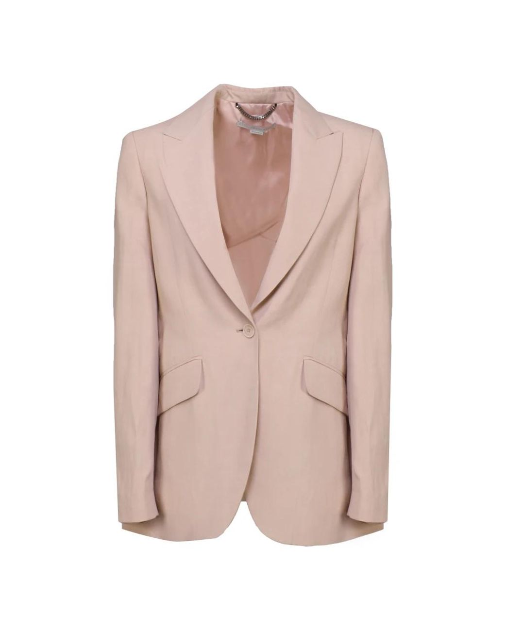 Stella McCartney Jassen ,Roze ,Linnen Elegante Blazer Jas in het Pink
