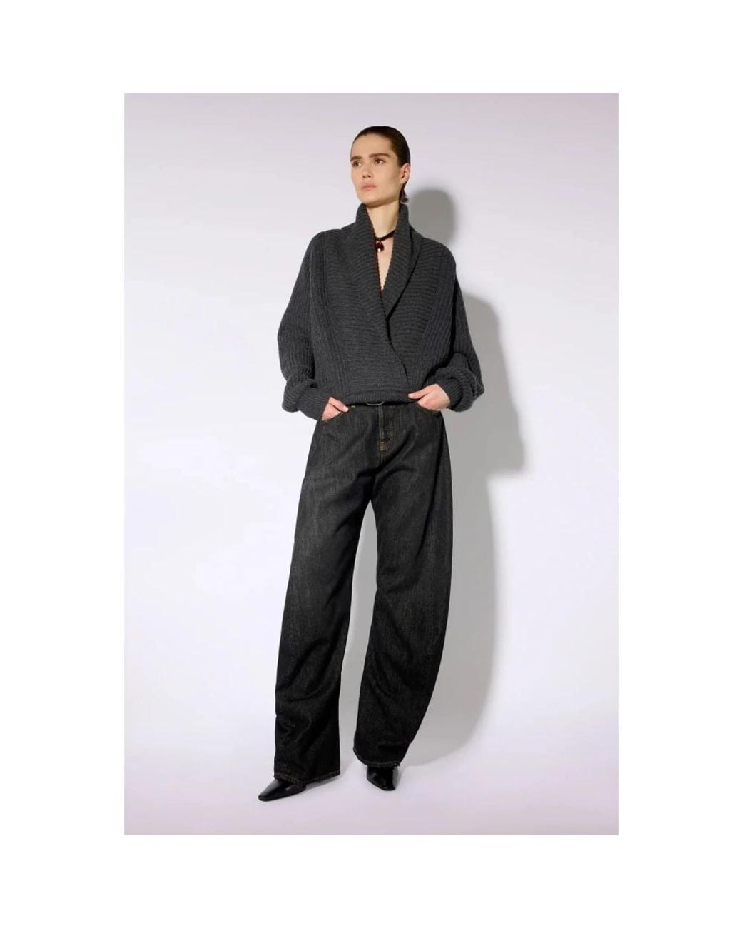 Liviana Conti Black Wide Jeans