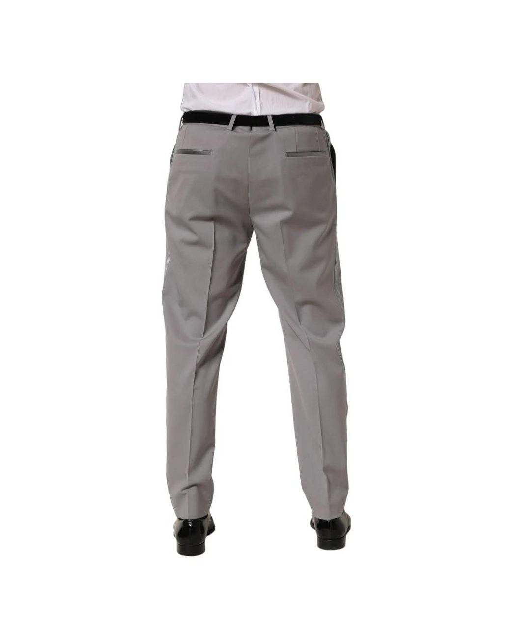Dolce & Gabbana Gray Suit Trousers for men