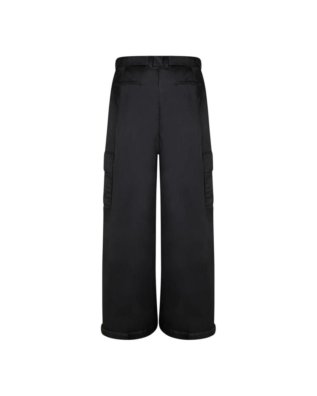 Off-White c/o Virgil Abloh Black Wide Trousers for men