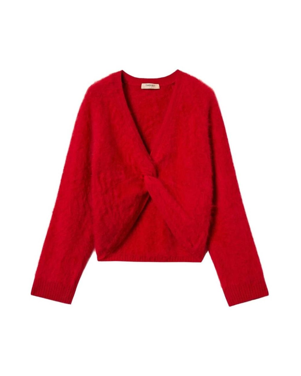 Twinset Red V-Neck Knitwear