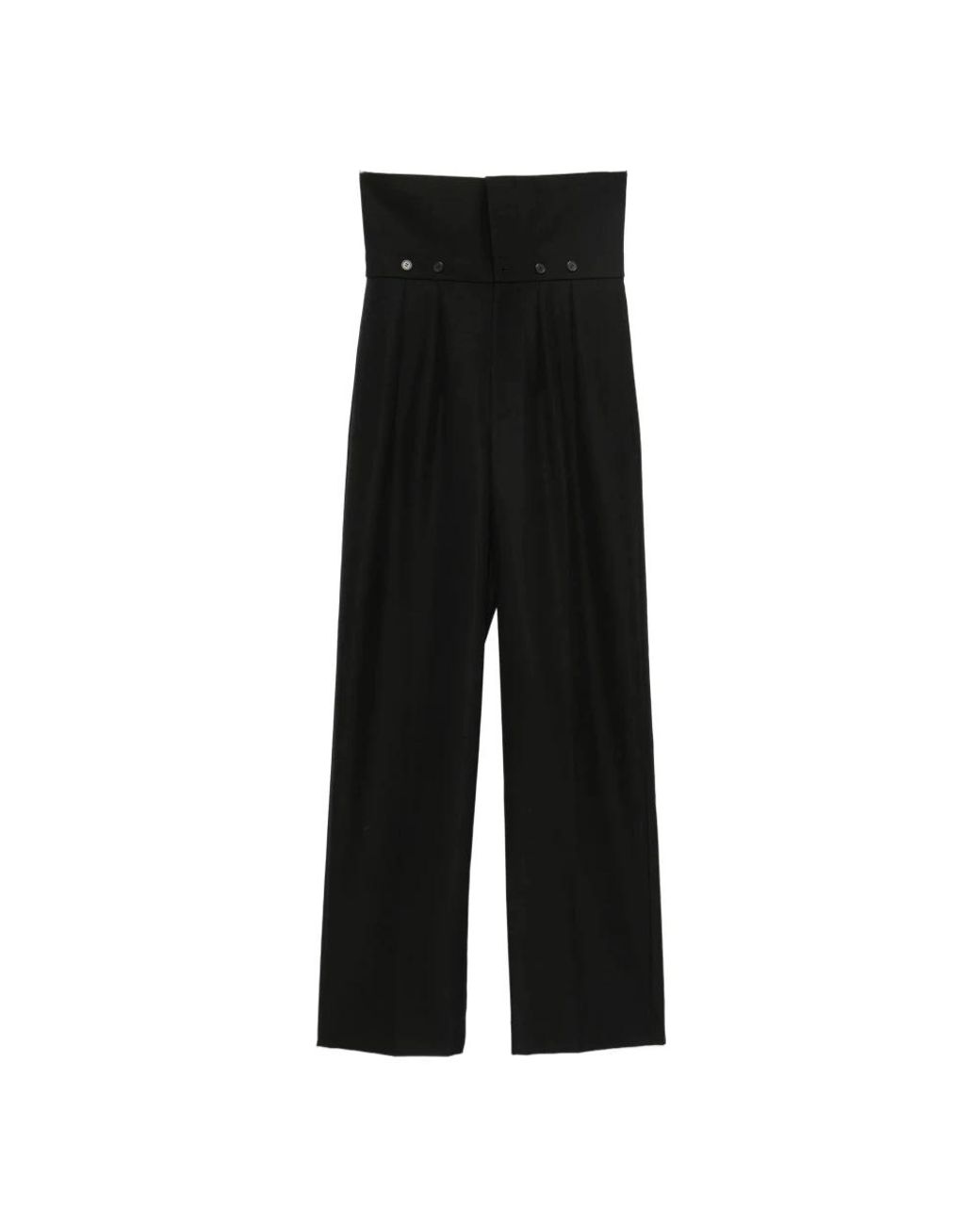 Carven Black Wide Trousers