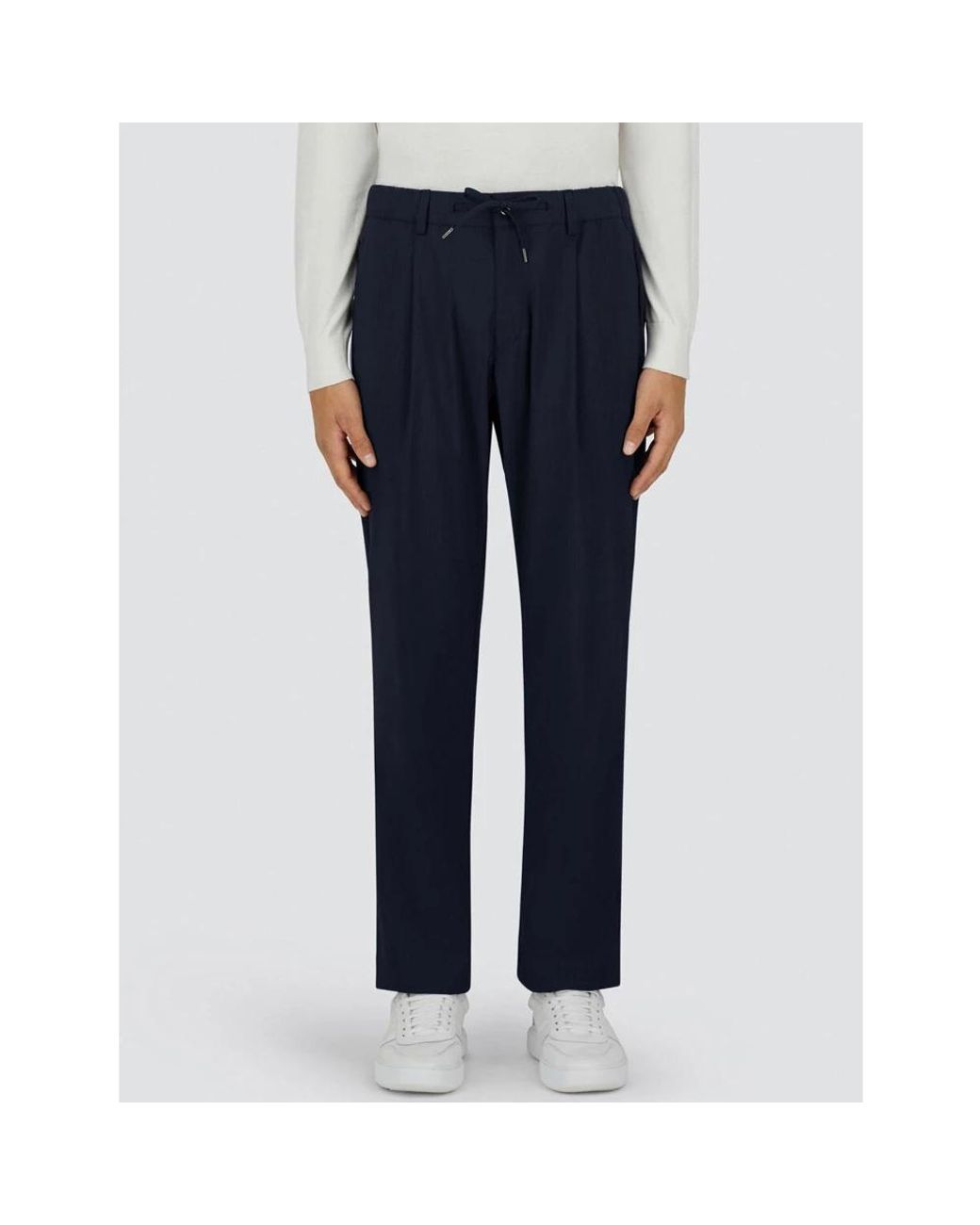 Herno Blue Slim-Fit Trousers for men