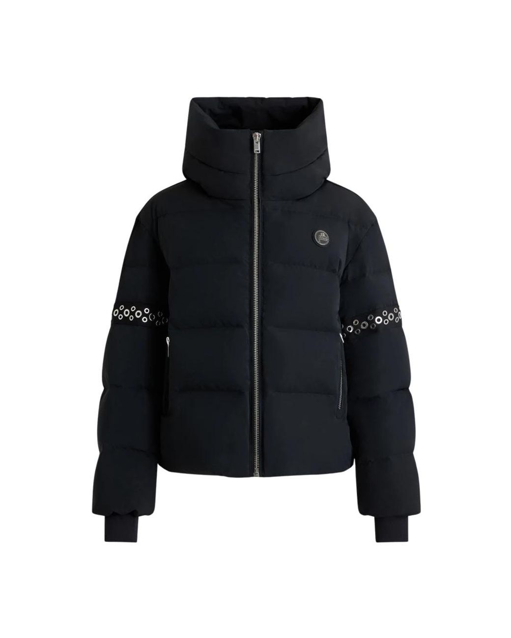 Fusalp Jassen ,Zwart ,Polyester Barsy Eyelet Down Jacket in het Black