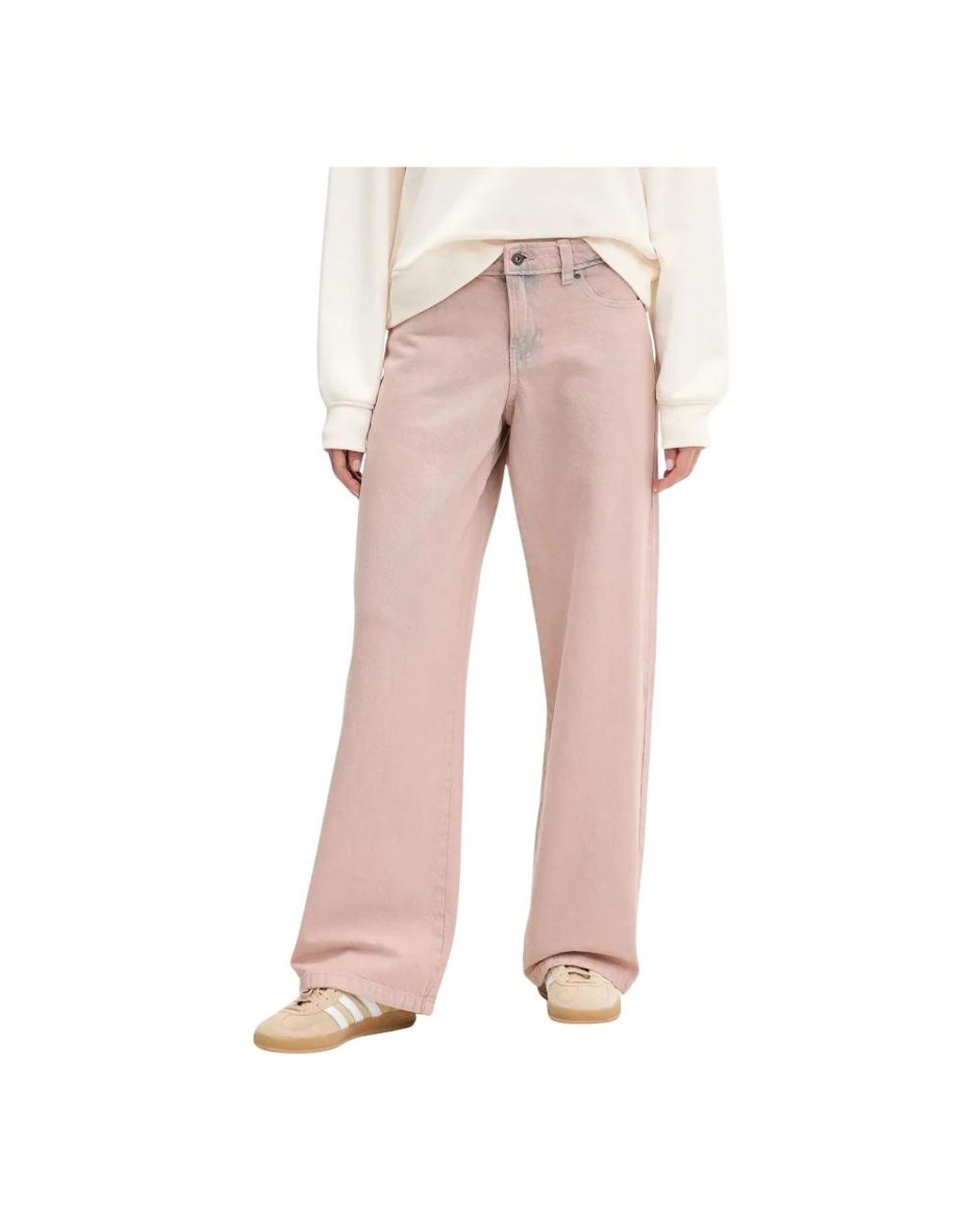 Dickies Wijde Broek in het Pink