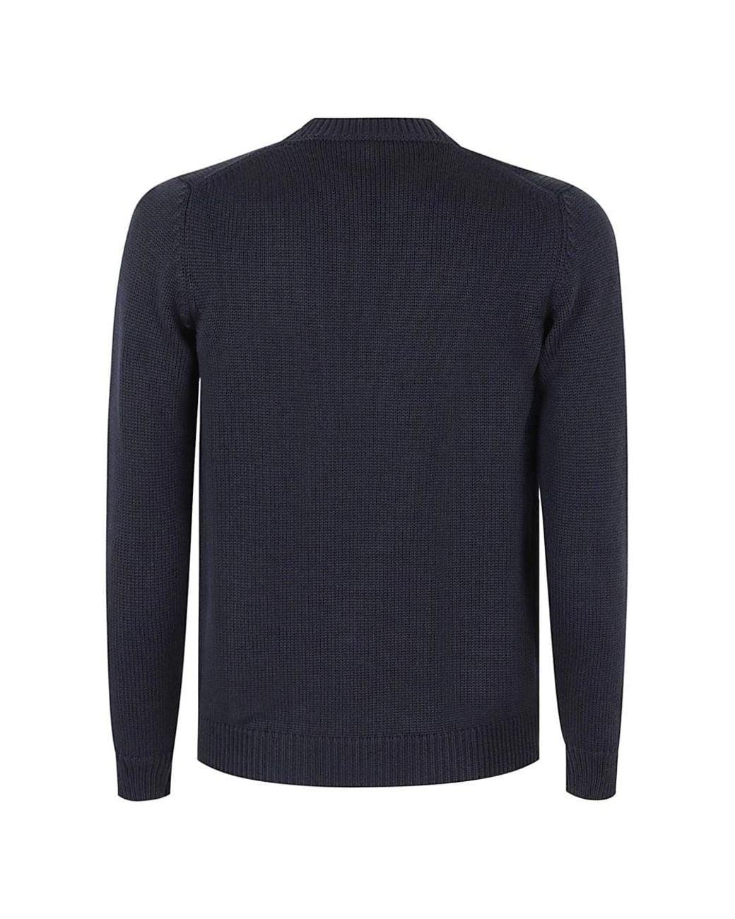 Roberto Collina Blue Round-Neck Knitwear for men
