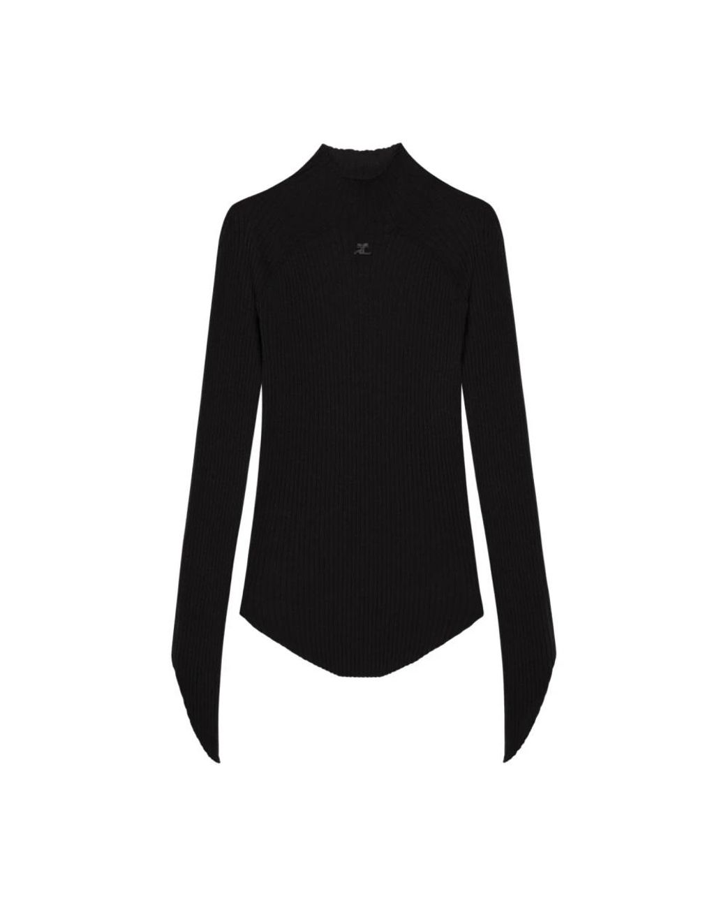 Turtlenecks Courreges de color Black