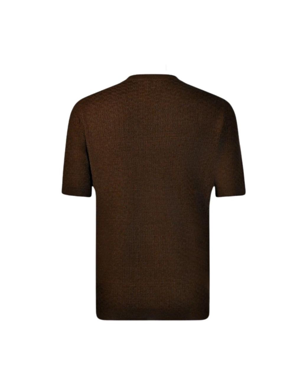 Gran Sasso Brown T-Shirts for men