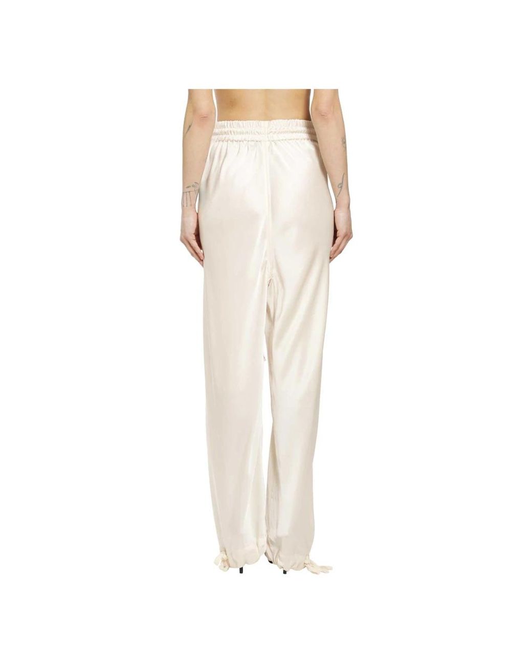 Yehuafan Natural Straight Trousers