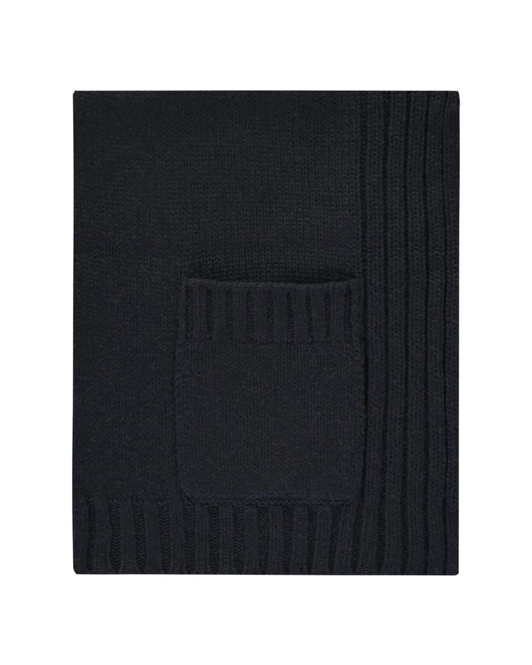 Moorer Black Winter Scarves