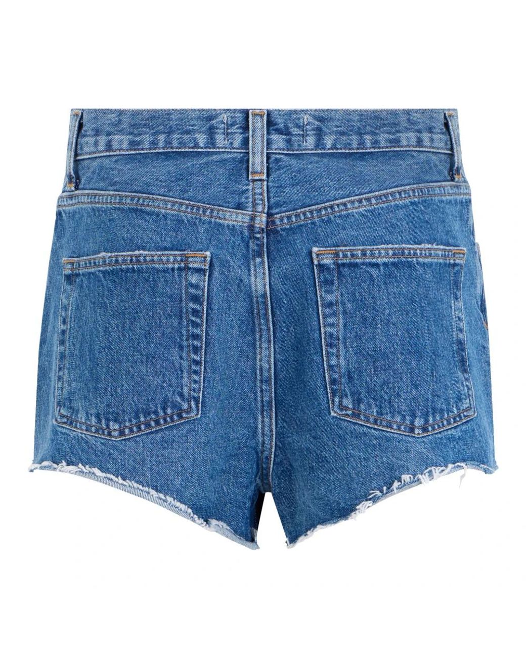 Agolde Blue Denim Shorts