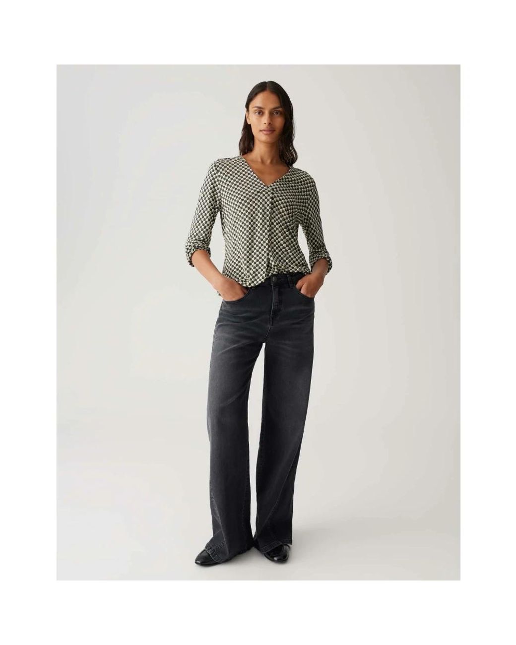 Opus Gray Bluse