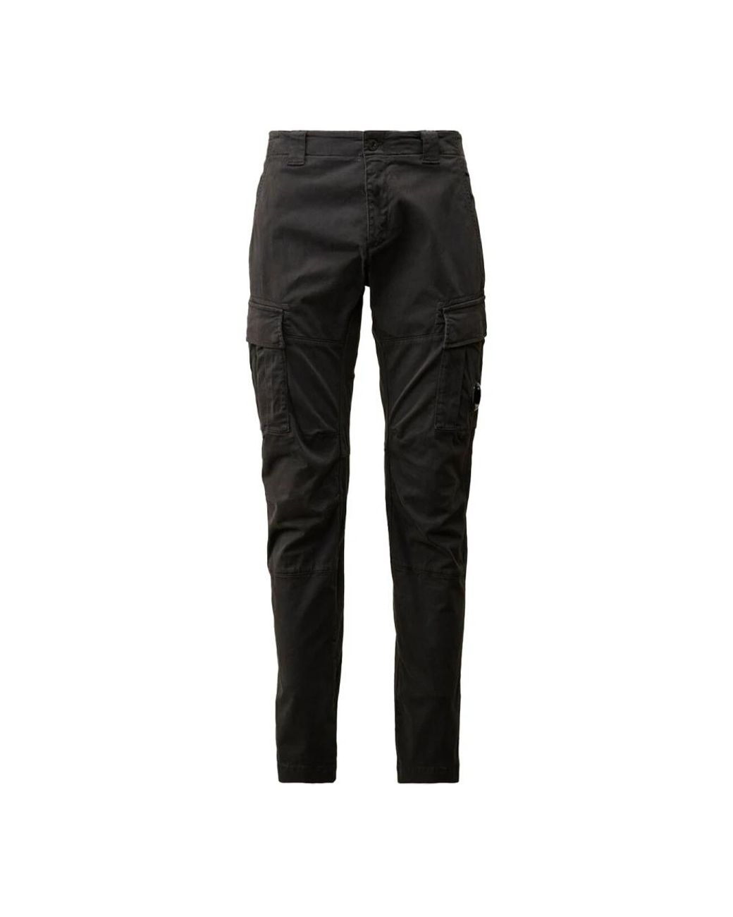 C P Company Black Slim-Fit Trousers for men