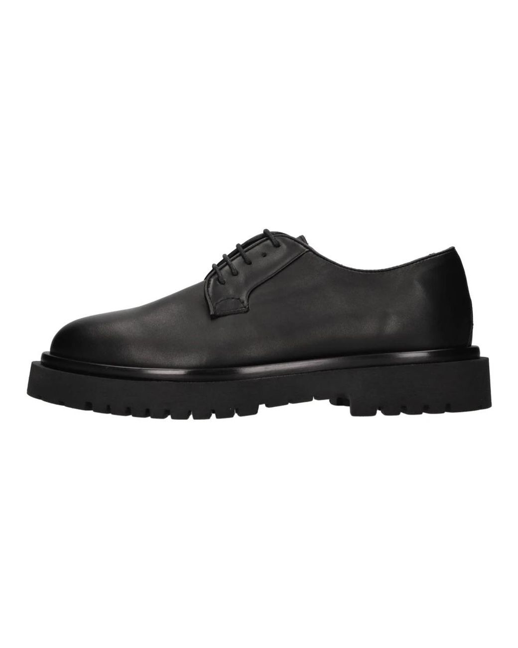 Antica Cuoieria Black Laced Shoes for men