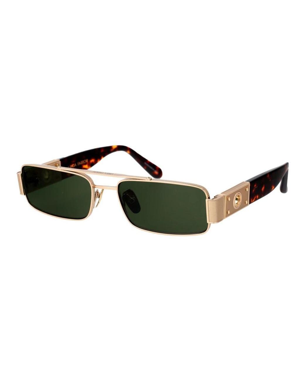 Linda Farrow Green Sunglasses