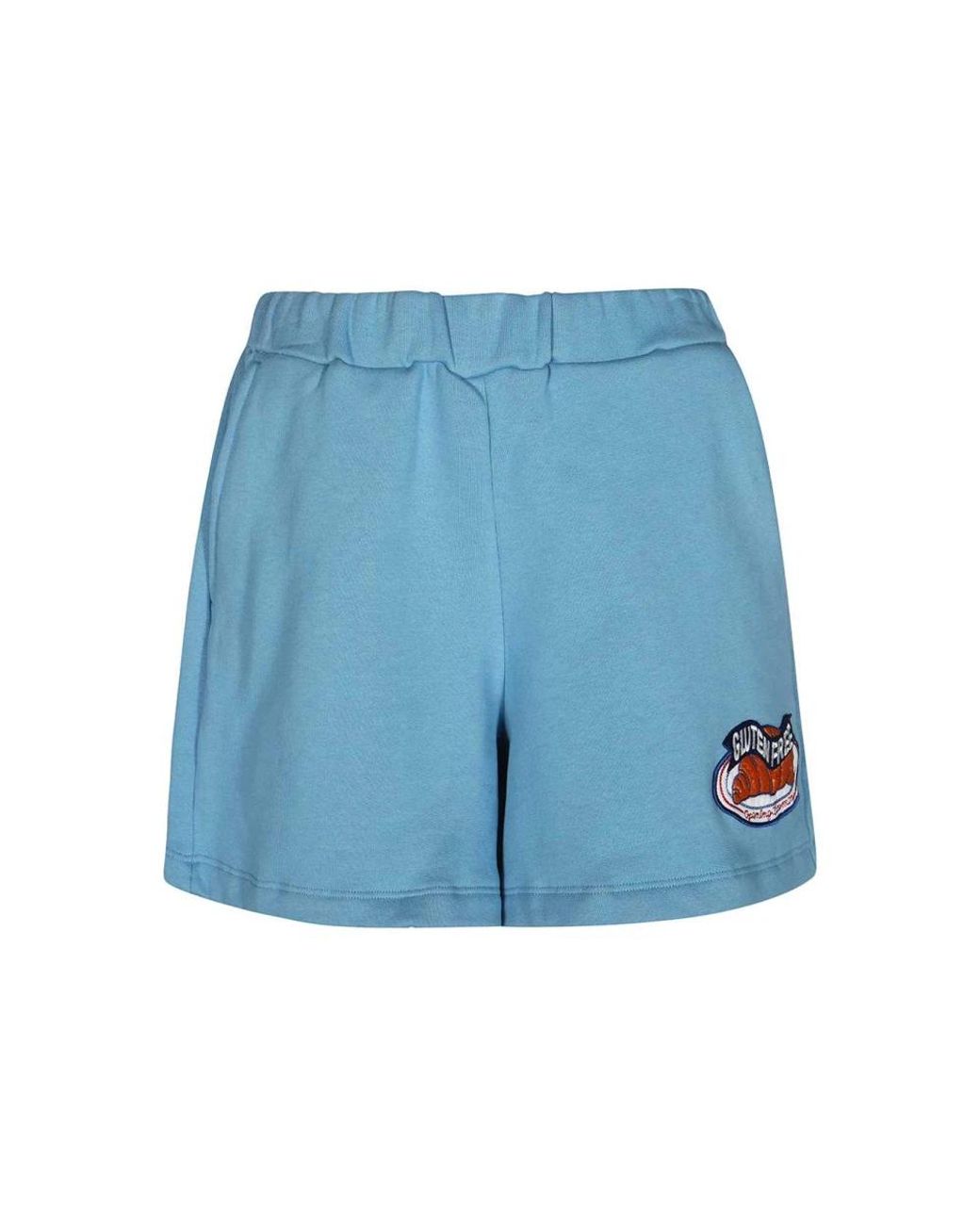 Opening Ceremony Korte Broeken ,Blauw ,Katoen Geborduurde Katoenen Shorts in het Blue