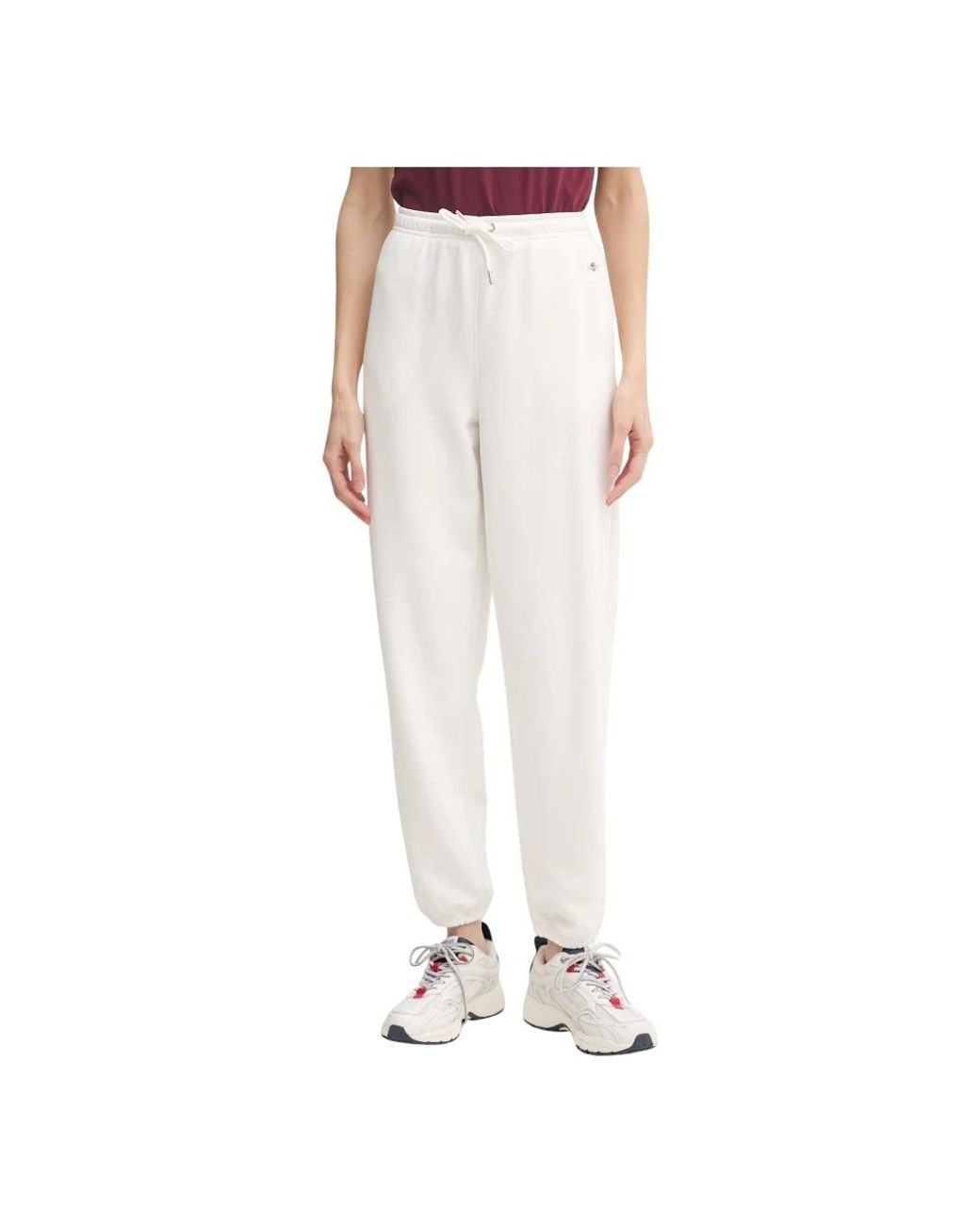 Gant Shield Sweatpants in het White