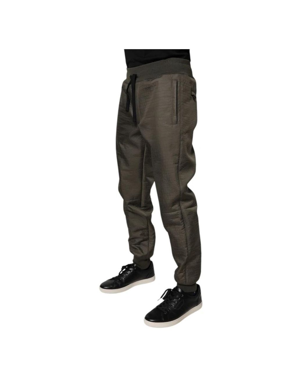 Dolce & Gabbana Black Sweatpants for men