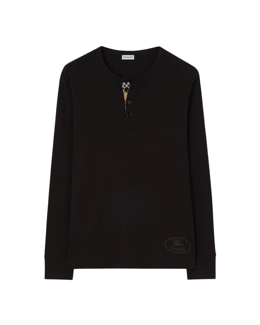Burberry Black Long Sleeve T-Shirts for men
