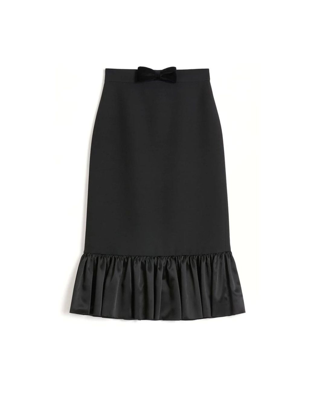 Valentino Garavani Black Midi Skirts
