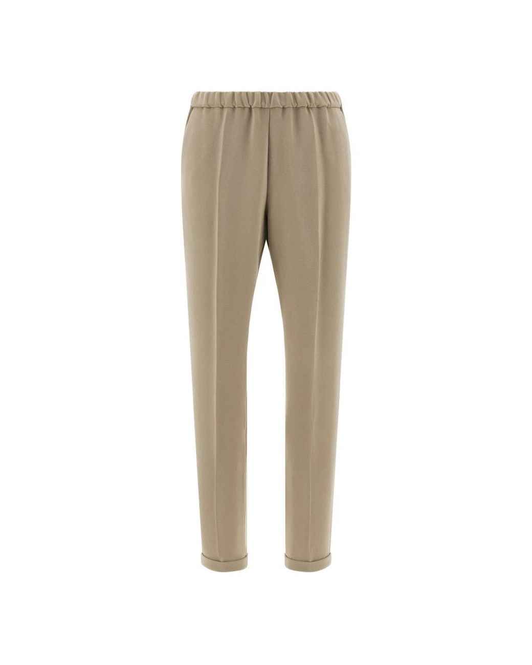 Alberto Biani Natural Slim-Fit Trousers