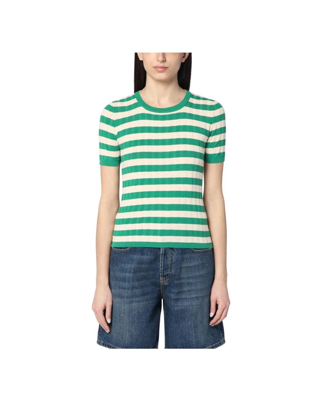 Roberto Collina Green Round-Neck Knitwear