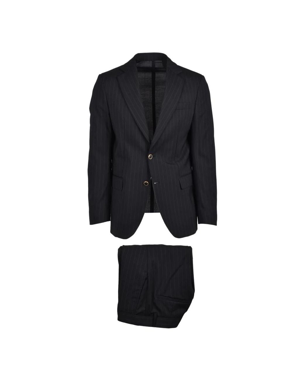 MARSĒM Black Single Breasted Suits for men