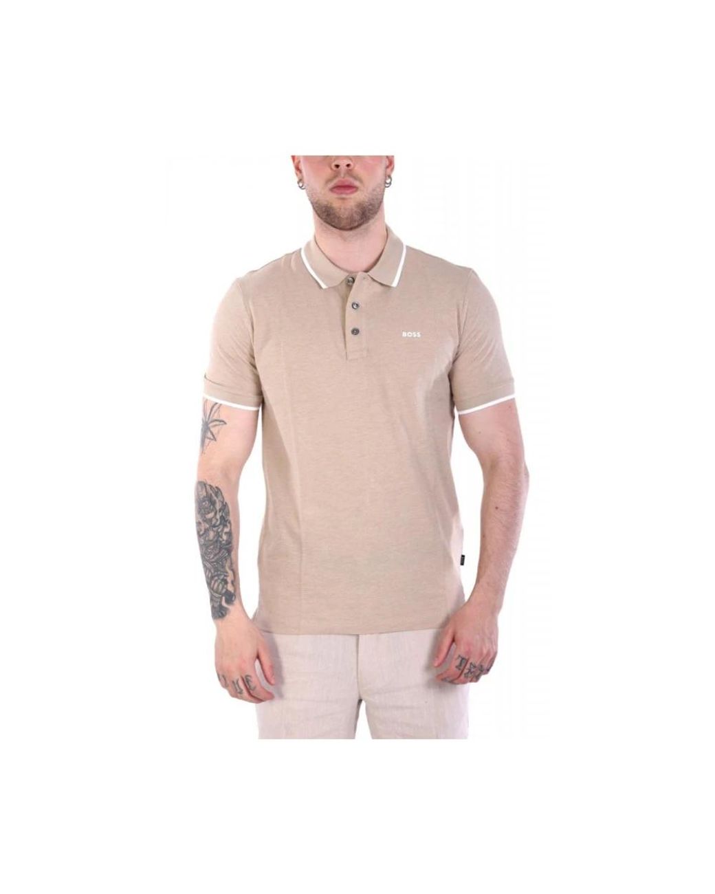 Boss Pink Polo Shirts for men