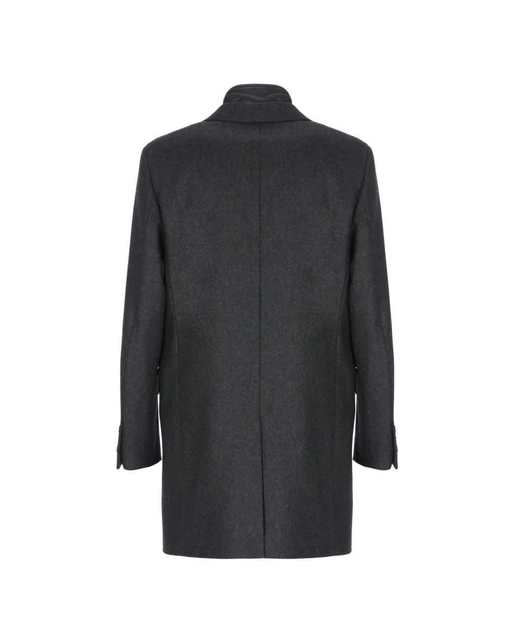 Fay Black Single-Breasted Coats for men