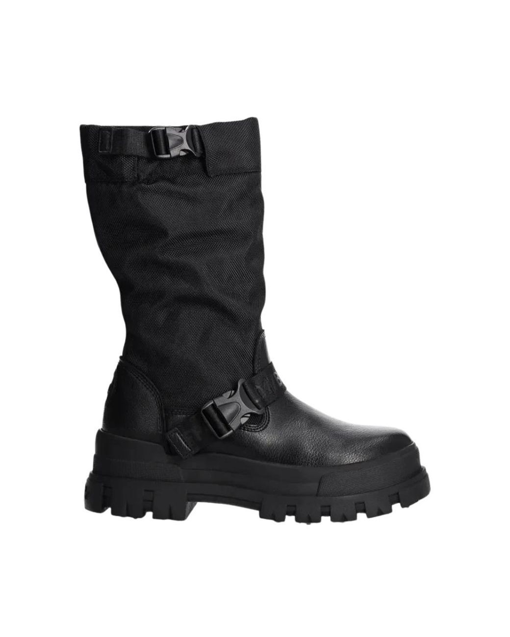 Buffalo Black Aspha Com On High Boots