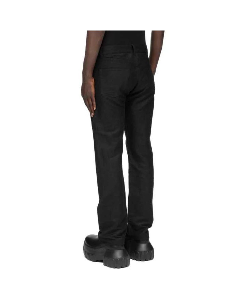Rick Owens Black Straight Fit Jeans for men