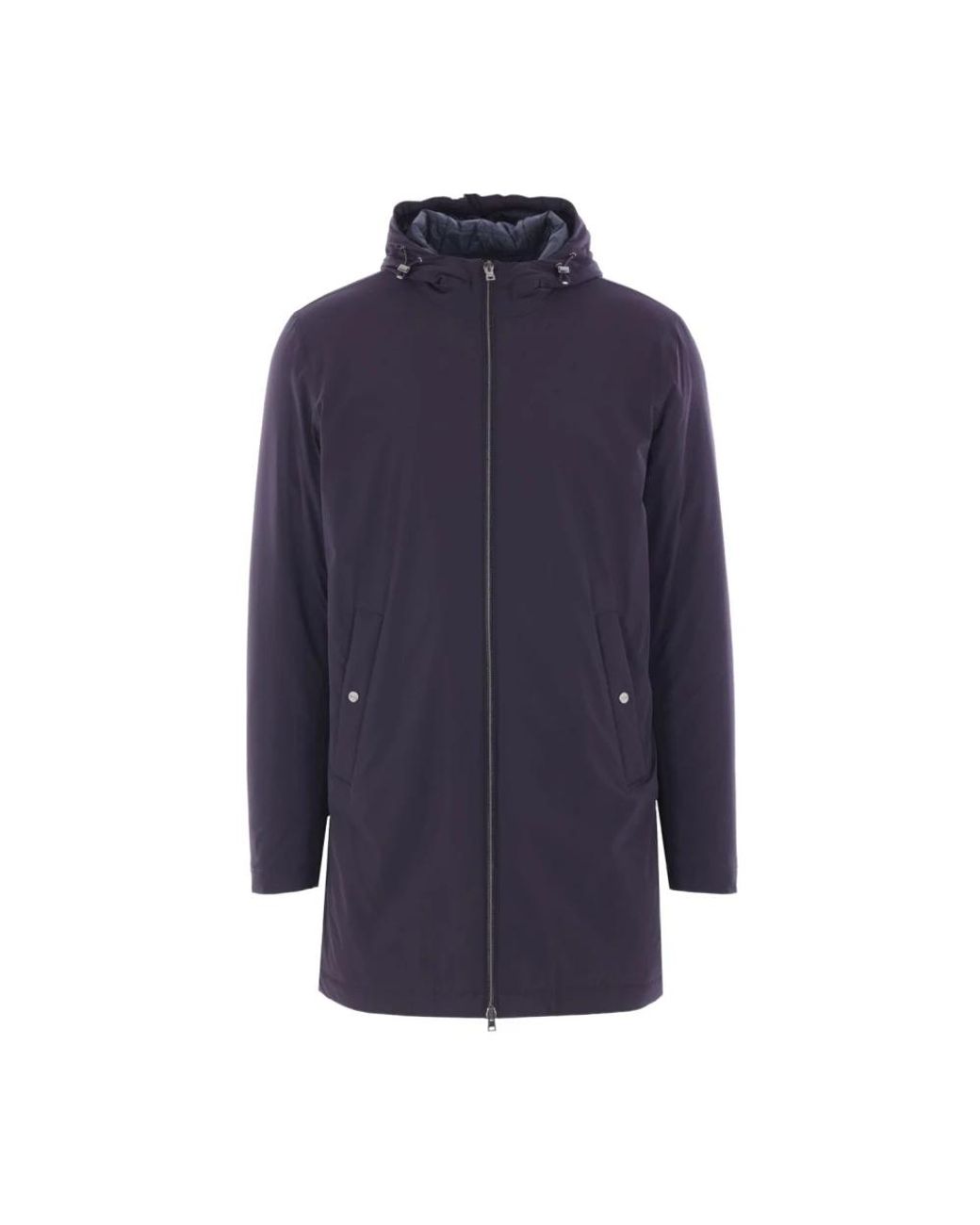 Herno Blauwe Rits Hoodie Jas in het Blue voor heren