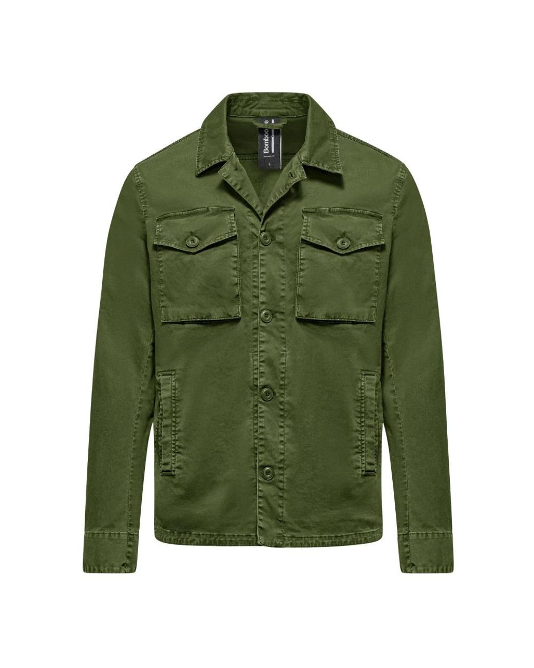 Bomboogie Stretch Gabardine Jas in het Green voor heren