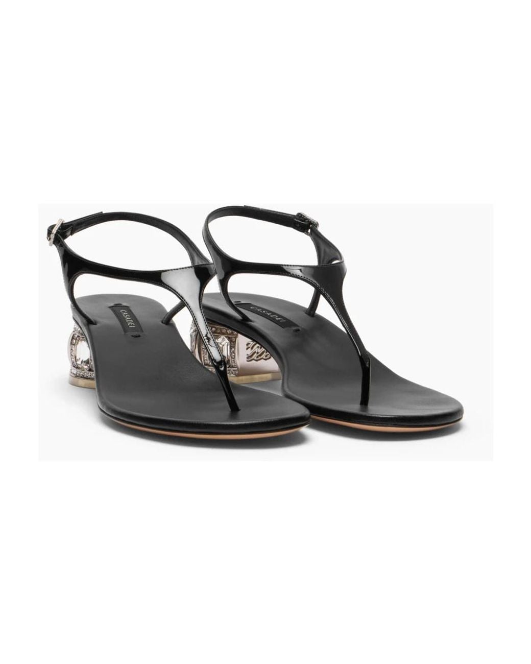 Casadei Black High Heel Sandals