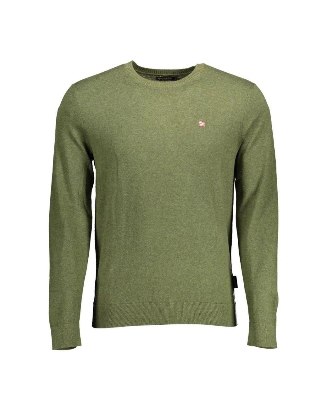 Napapijri Green Round-Neck Knitwear for men
