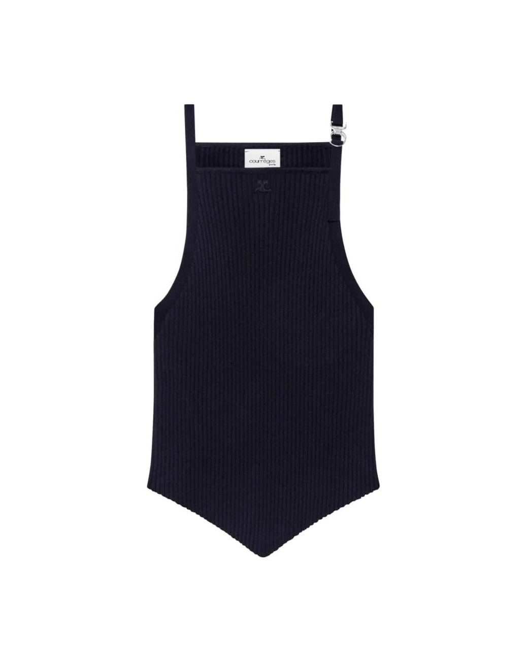 Courreges Blue Sleeveless Tops